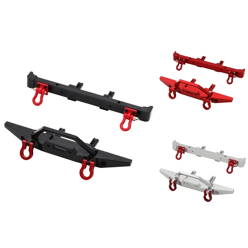 

Металлический передний и задний бампер с буксирным крюком для MN128 1/10, детали для обновления радиоуправляемого автомобиля, аксессуары-Y99A