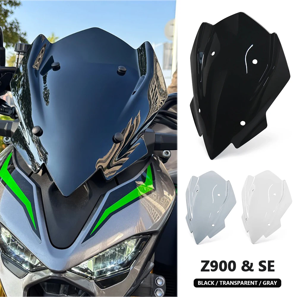 

NEW Motorcycle Windshield Fairing For Kawasaki Z900 Z 900 SE 2025 2026 Wind Deflector Spoiler Visor Accessories