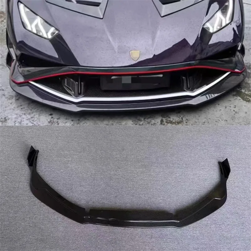 

Для Lamborghini STO: передний сплиттер/нижняя накладка на бампер из настоящего сухого карбона, комплект обвеса