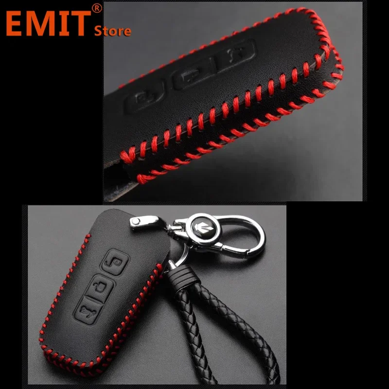Handmade Genuine Leather for Piaggio Beverly 400 Motorcycle Key Case Remote Cover Shell Keychain Holder Fob Interior Accessories