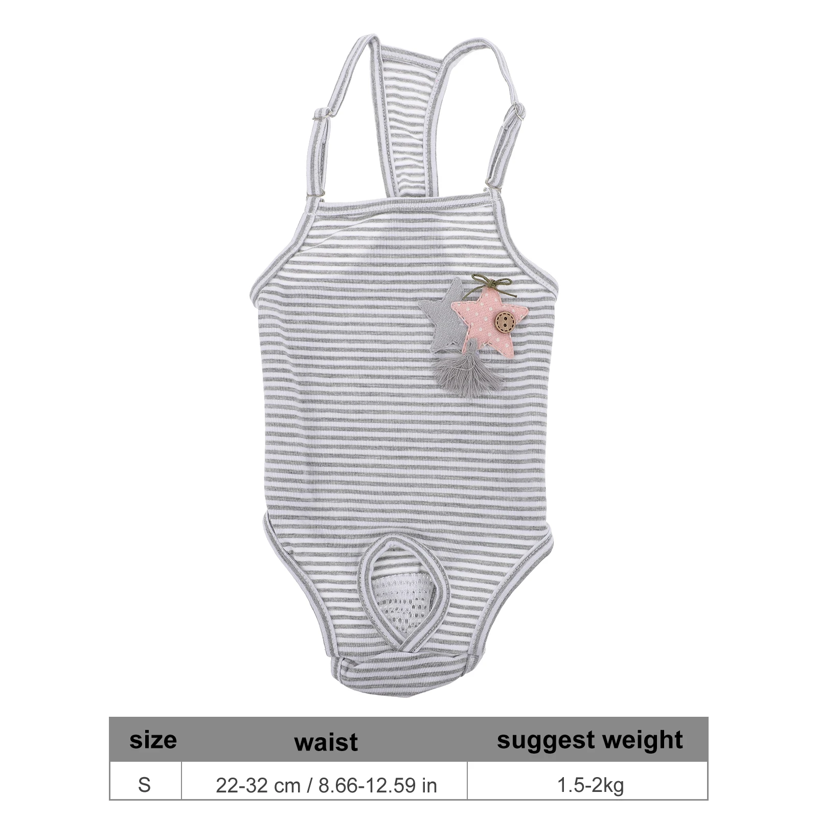 

Physiological 3D Breathable Comfortable Sanitary Female Puppy Pantie Stripe Pattern Protect Floor Carpet Stains Moisture