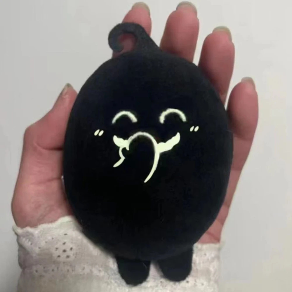 لعبة Stardew Valley Krobus تأثيري دمية محشوة الدمى السوداء بلوشي حقيبة ملحقات للتزيين تجهيزات حفلة الهالوين