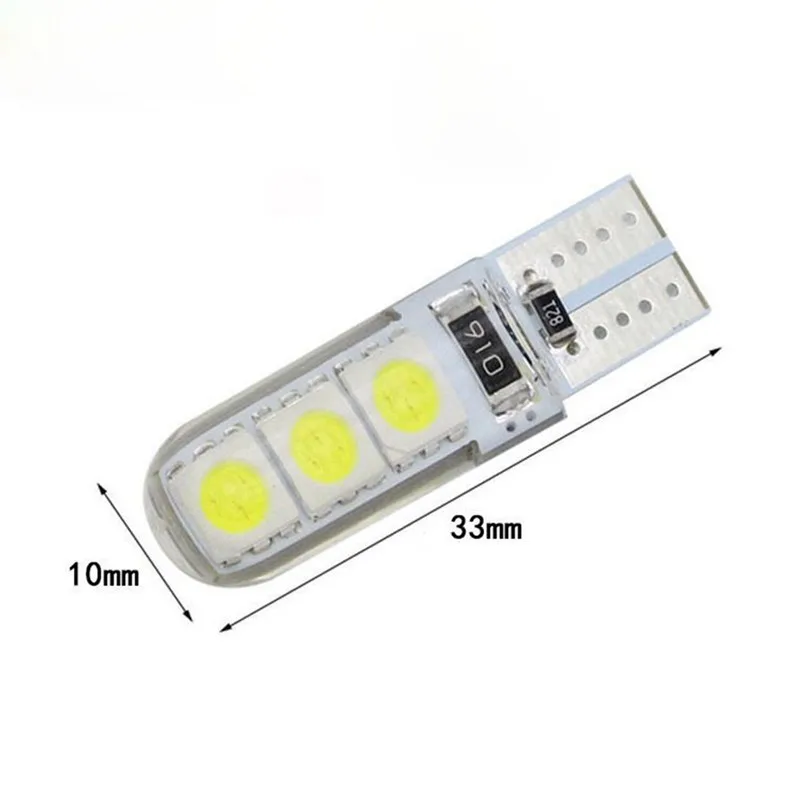 2/4/10PCS CANBUS T10 W5W 194 LED Bulb 5050/6SMD 12V Car Interior Reading Lamp Clearance Lights License Plate Bulbs Turn Signal