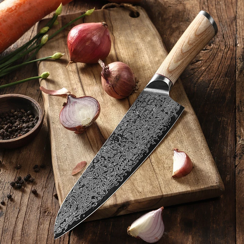 67-layer steel V gold 10 Damascus kitchen knife chef Gyuto Santoku Cleaver Paring Steak Slicing Utility Boning Salmon