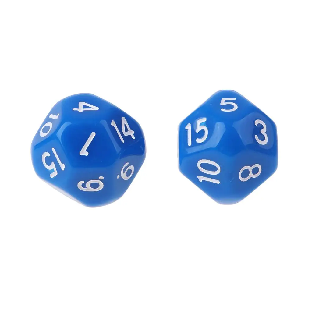 

Mini Acrylic Polyhedral Dice 14mm Digital Board Game Accessory Craps Prop for RPG MTG and Educational