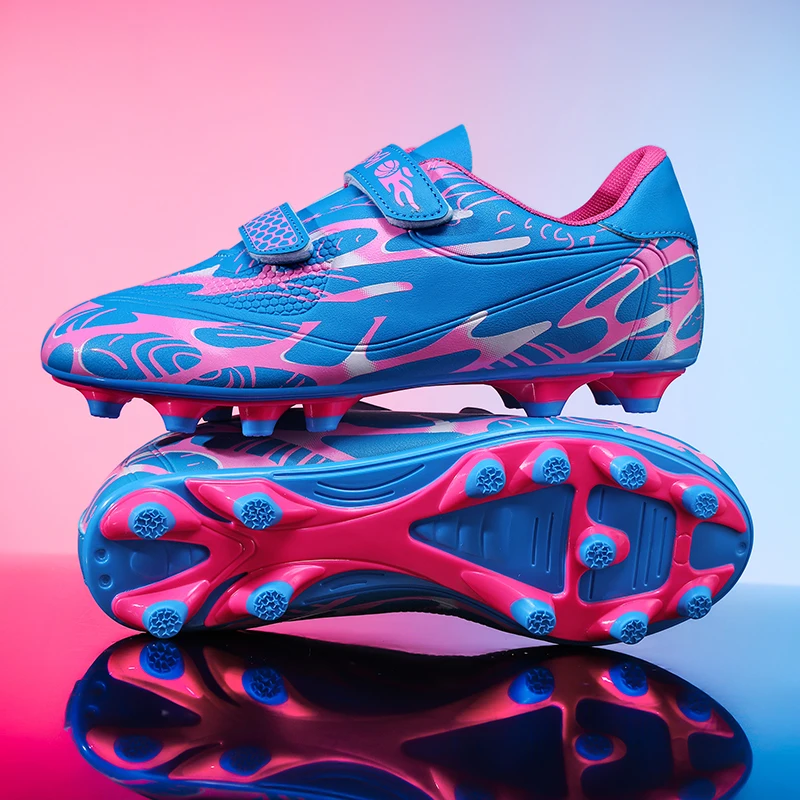 

New Men Kids Football Boots Professional Ultralight Cleats Non-Slip Match Grass Boys Soccer Shoes Training Shoes Drop Shipping