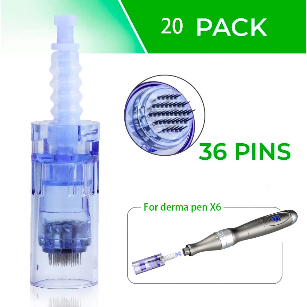 20 Pcs Cartridges needle Wireless Dermapen X6 for Face and Body