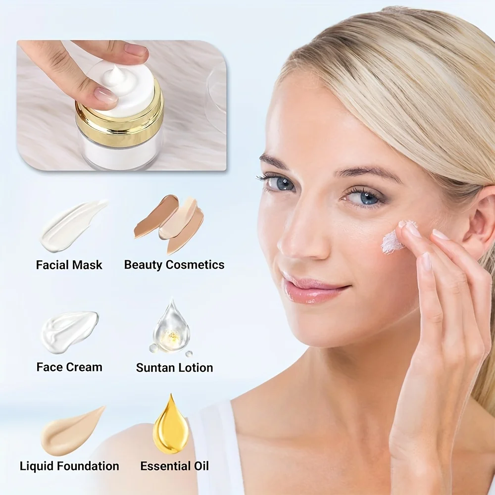 Frascos de bomba sin aire de 3 uds, 0,5 Oz, 1 Oz, 1,7 Oz, frascos de bomba cosmética recargables vacíos, botellas, dispensador de crema de loción portátil para viajes