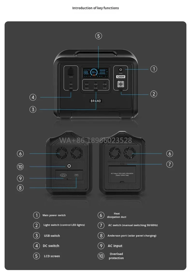 

Supply Waterproof 1000wh Outdoor Camping Generator Type-C USB DC Fast Charging Pla Outdoor Power Bank 1200W 960Wh fiber lasers