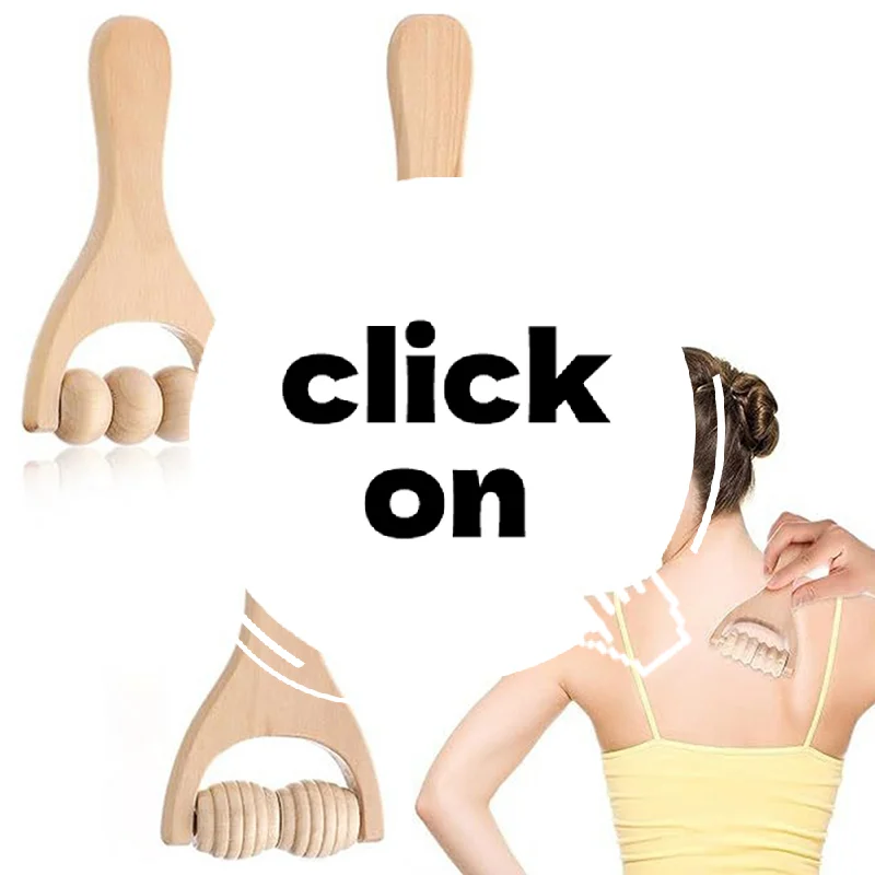 

Деревянный роликовый массажер, терапевтический массажер для тела, лица, плеч, шеи, ручной роликовый массажер, успокаивающий расслабляющий массажер для тела, инструменты