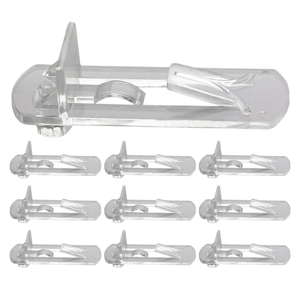 

10pcs Layer Board Supports Strong Structure Shelf Clips Cabinet Brackets Kitchen Pegs Sturdy Materials Easy Install