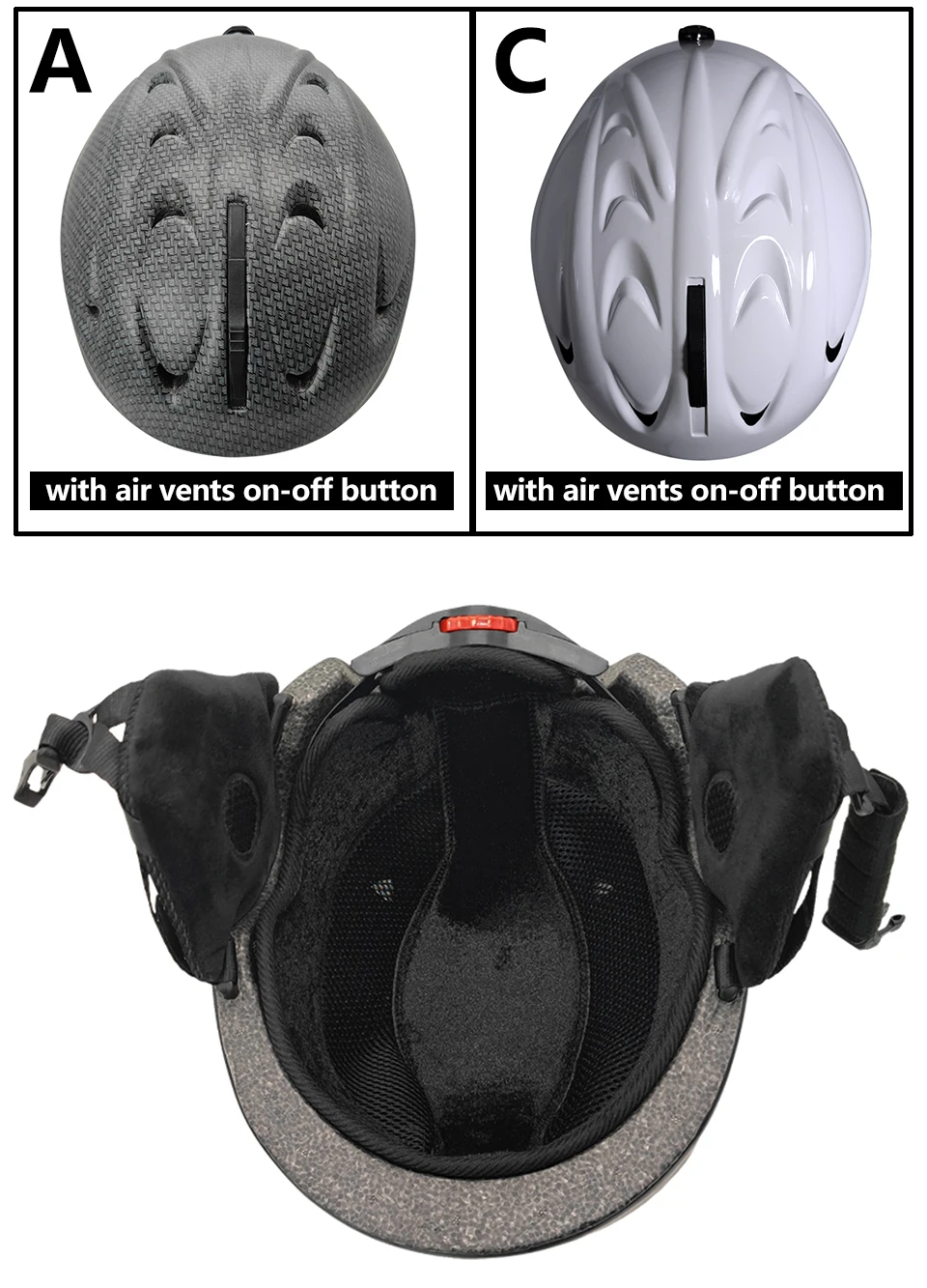 LOCLE Skihelm Herren Damen Integral geformter Kinder Kinder Skihelm Skateboard Ski Snowboard Motorrad Schneemobil Helm – Detail 12
