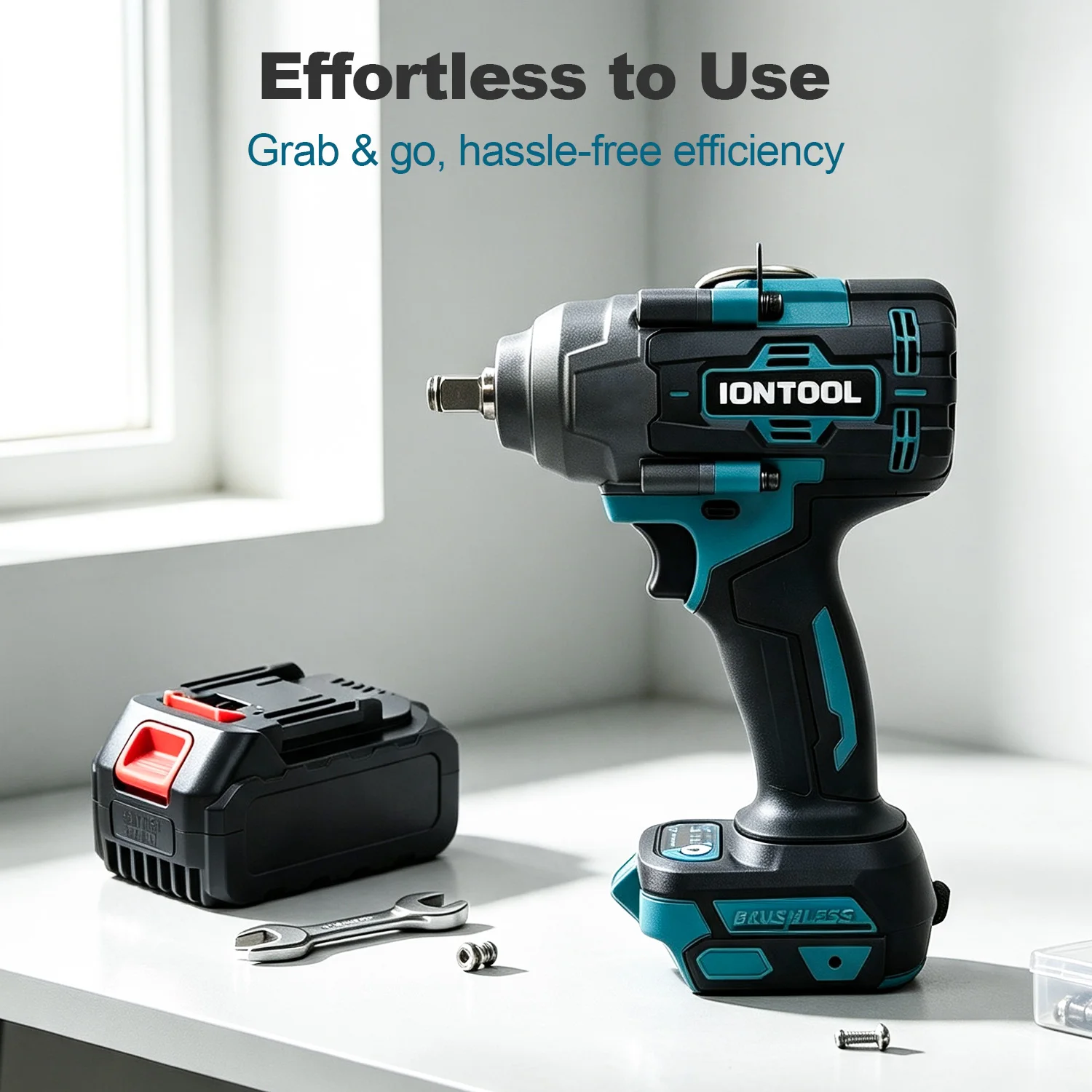 IONTOOL 2200RPM Impact Wrench Electric Power Tool Tool Only Compatible with Makita 18V Battery for Machinery Assembly