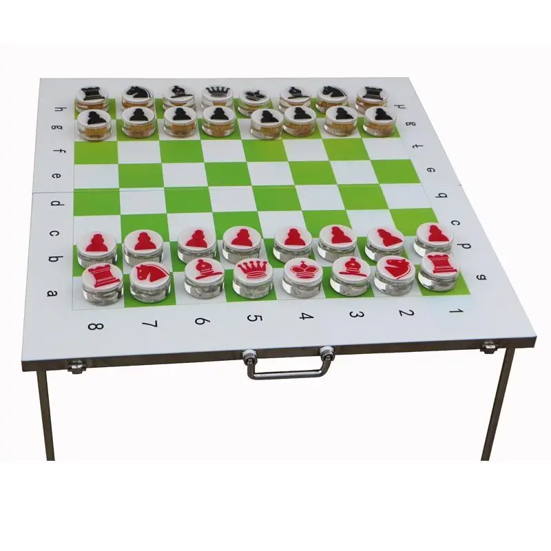 Chess Crystal Children's Student Chess Game Multifunctional Chessboard Portable Set Puzzle