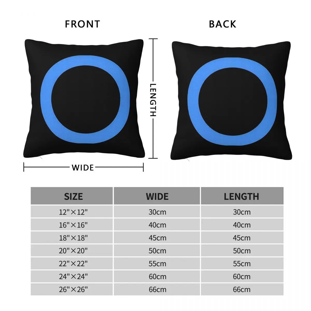 Gi Square Pillowcase Pillow Cover Polyester Cushion Zip Decorative Comfort Throw Pillow for Home Living Room