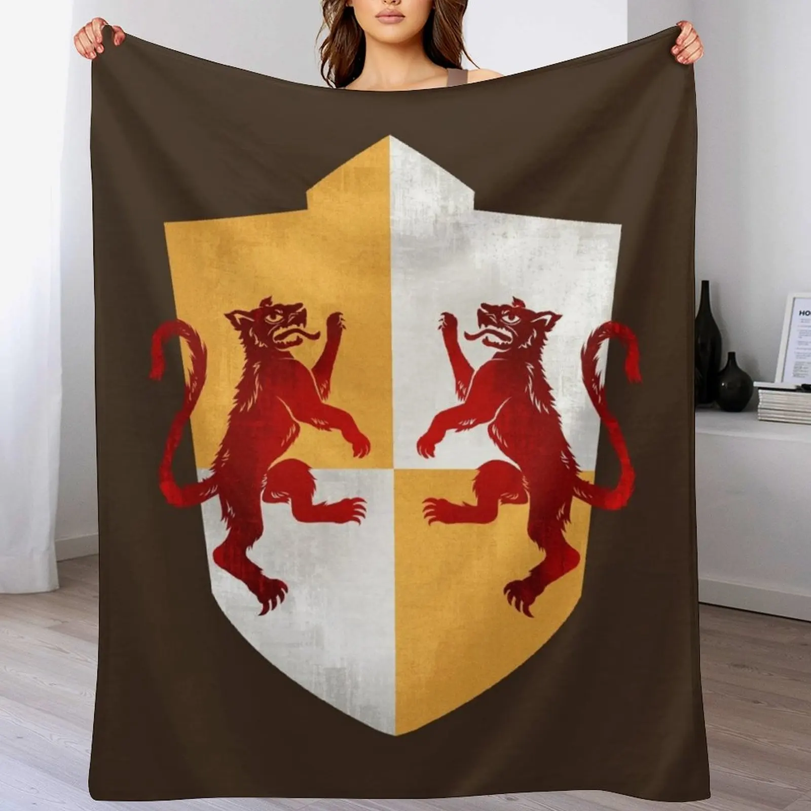 

Dragon Age Ferelden Heraldry Throw Blanket Color Fast Cozy Throw Blanket