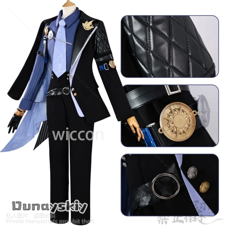 Zenless Zone Zero Cosplay Hugo Vlad أنيمي لعبة ZZZ وسيم موحدة الدعائم أحذية شعر مستعار مجموعة رجل مثير عيد الهالوين عيد الميلاد حسب الطلب