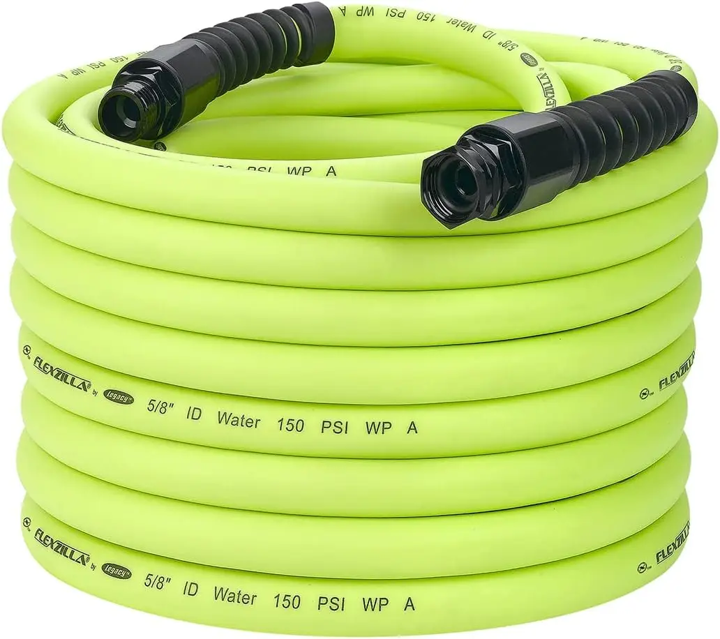 

Water Hose with Reusable Fittings, 5/8 in. x 100 ft., Heavy Duty, Lightweight, Drinking Water Safe