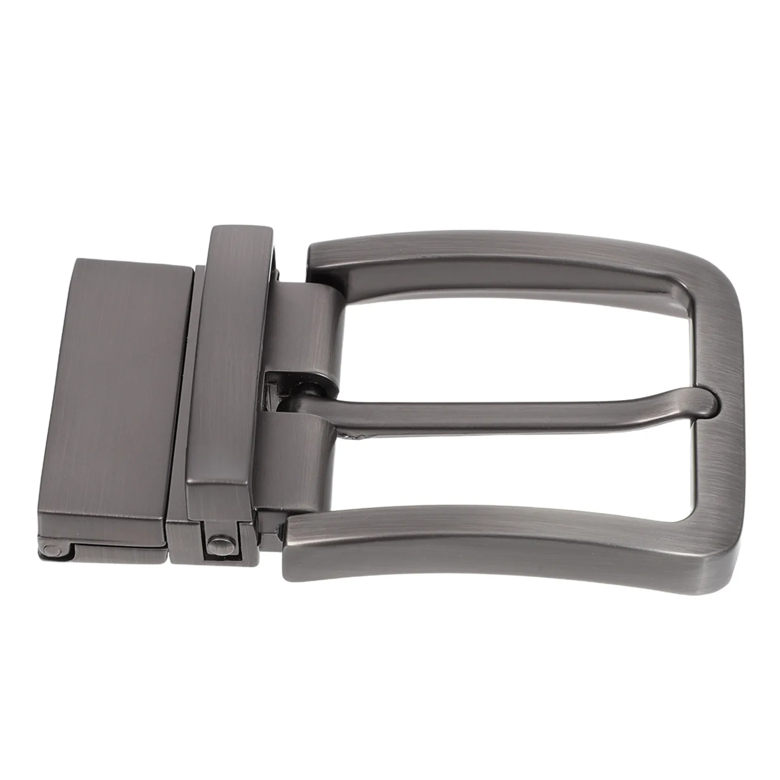 

Реверсивная пряжка для ремня из цинкового сплава, замена для мужских джинсовых ремней, металлическая застежка с одним зубцом для повседневного и делового использования
