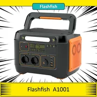 Flashfish A1001 1000W Portable Power Station, 1030Wh/278400mAh Solar Generator, Pure Sine Wave AC Ports, 7 Outputs