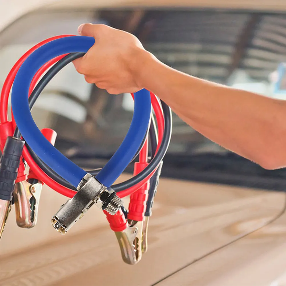 

2Pcs Tire Inflator Hose Extension with Locking Air Chuck for Car Motorcycle Bike Pump Portable Air Compressor Attachments