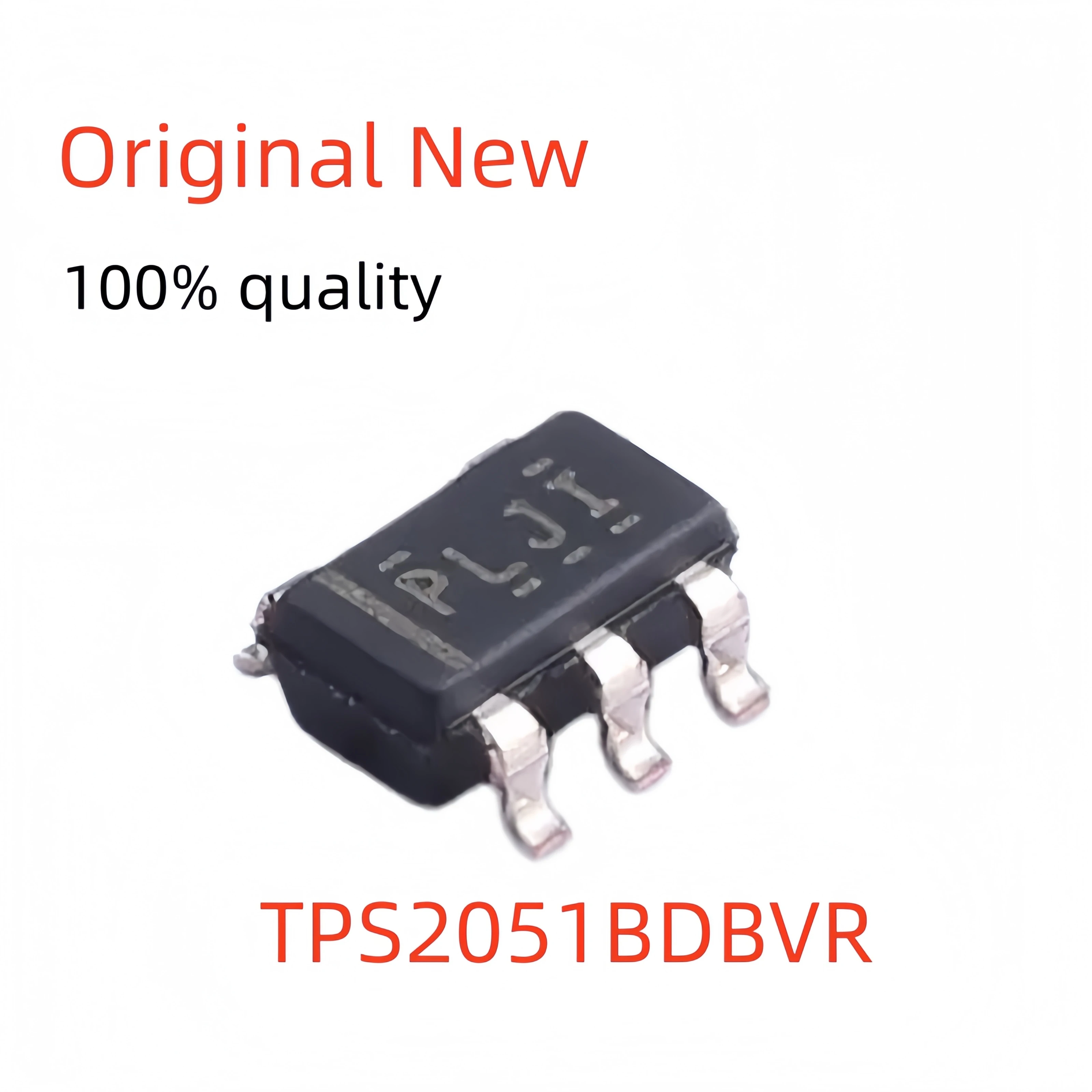 100% New(5pcs-10pcs)TPS2051BDBVR SOT-23-5 0.5A USB Power Distribution Switch 2.7V~5.5V High-Side Current-Limited Switch