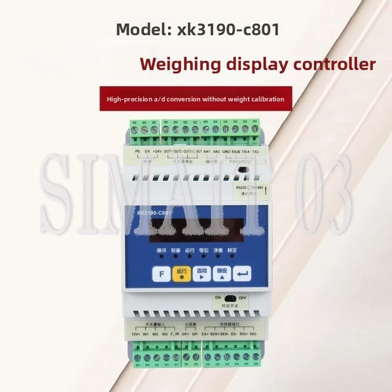 

XK3190-C801 Приборный датчик веса Электронные весы 485 Контроллер взвешивания направляющей связи
