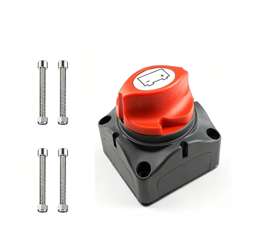 Automotive & Marine Battery Disconnect Switch Vehicle Boat RV Power Cut off Connection Switch for Marine