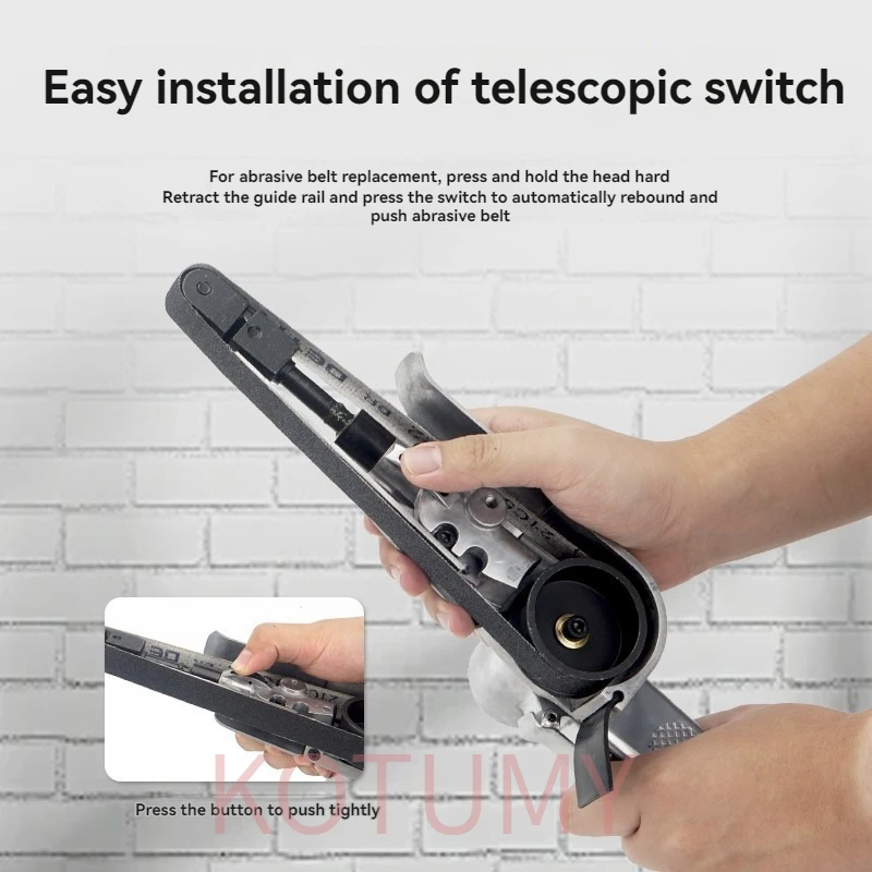 

Набор из 2 абразивных лент для шлифовки и полировки металла, пневматическая ленточная шлифовальная машина, 1800 об/мин, 0.8 МПа