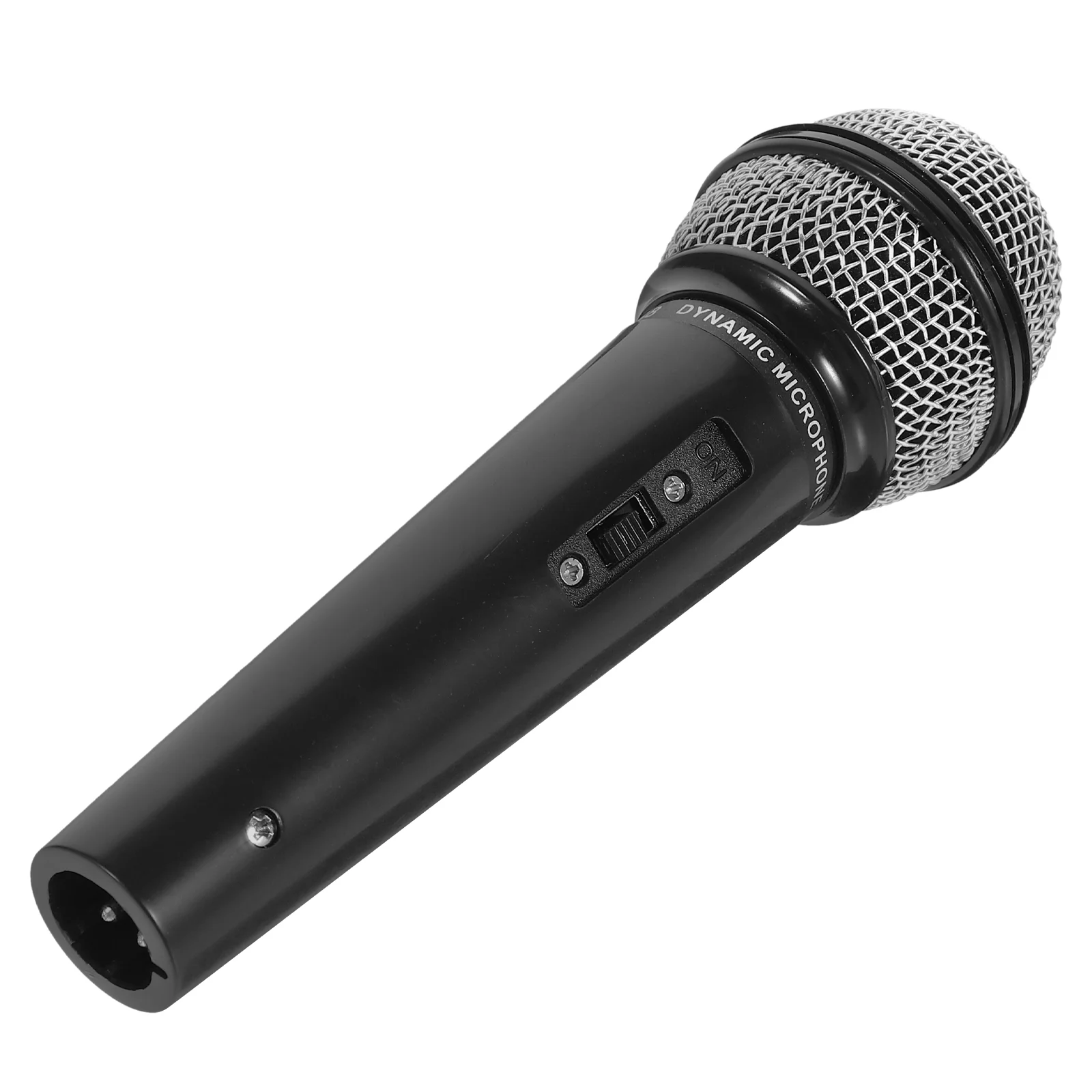 Simulation Microphone Play Prop Simulated Echo Toy Black Microphones Plastic Props