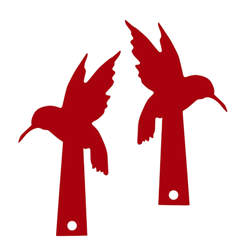 

2pcs Red Bird Mailbox Flag Acrylic Homing Pigeon Yard Garden Decoration Mailbox Flag Replacement Brick Mount Letter Check