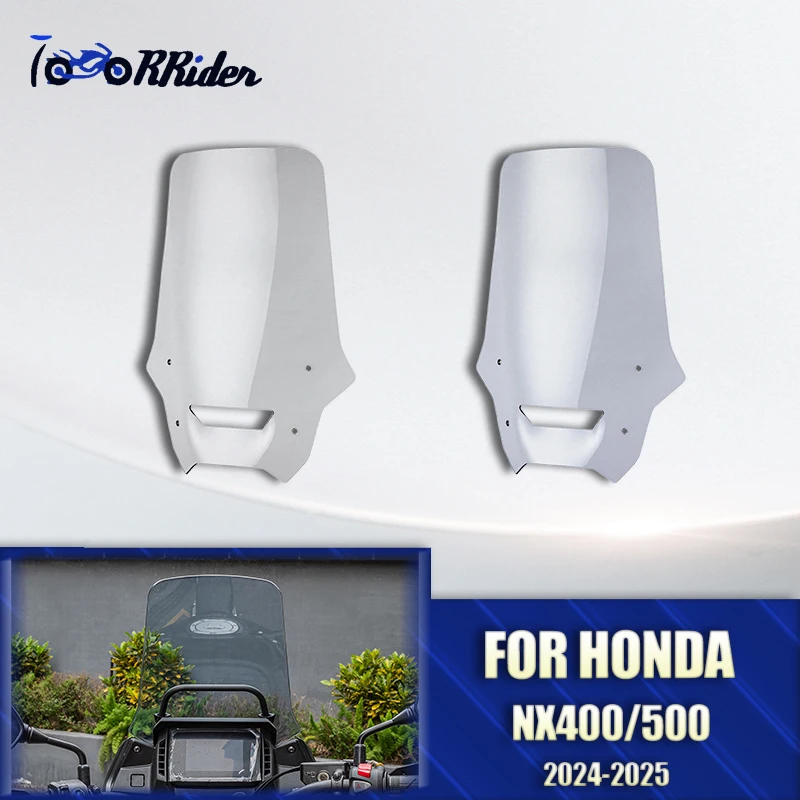 Лобовое стекло мотоцикла, ветрозащитный экран, дефлекторы воздушного потока, козырек для Honda NX400 NX500 2024-2025 Лобовое стекло мотоцикла, ветрозащитный экран, дефлекторы воздушного потока, козырек для Honda NX400 NX500 2024-2025
