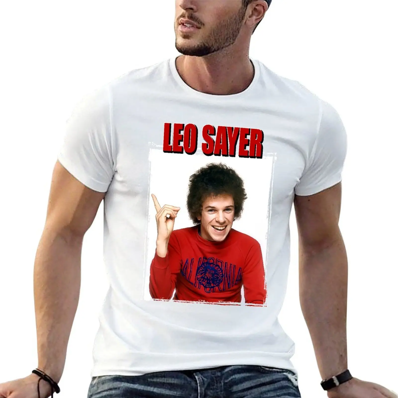 Camiseta Leo Sayer para hombre, camiseta 100% de algodón, camisetas estampadas de marca de lujo para hombre, camiseta