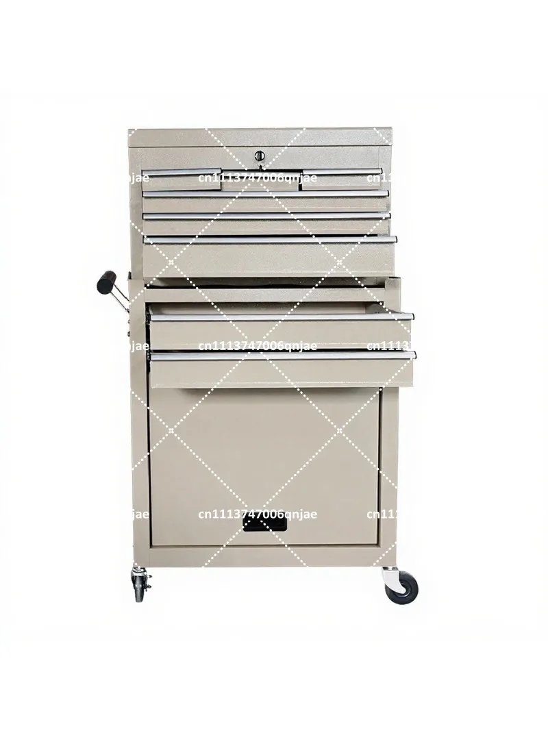Heavy Duty Steel Tool Cabinet with 8 Drawers, Garage Workshop Storage Cart, Rolling Metal Tool Chest for Mechanics