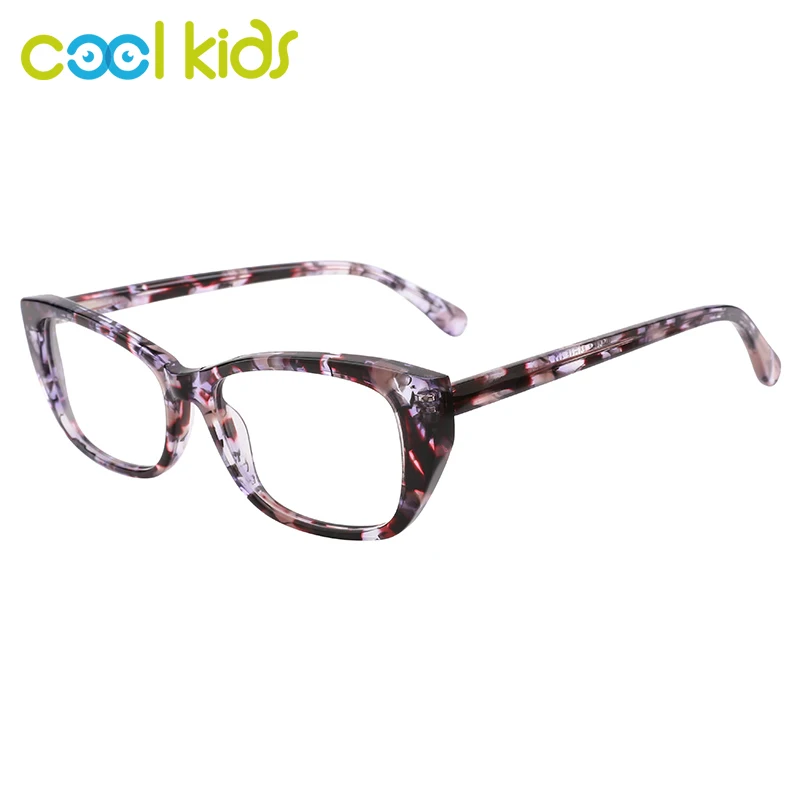 

Женские очки COOL KIDS, плоские очки «кошачий глаз», оправа с узором, игровые компьютерные очки для женщин и женщин WD2195