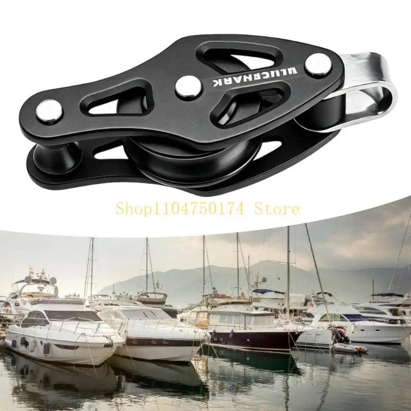 Compactly Rope Pulley Block with Stainless Steel Connectors for Dock DIY Setups Top Sale