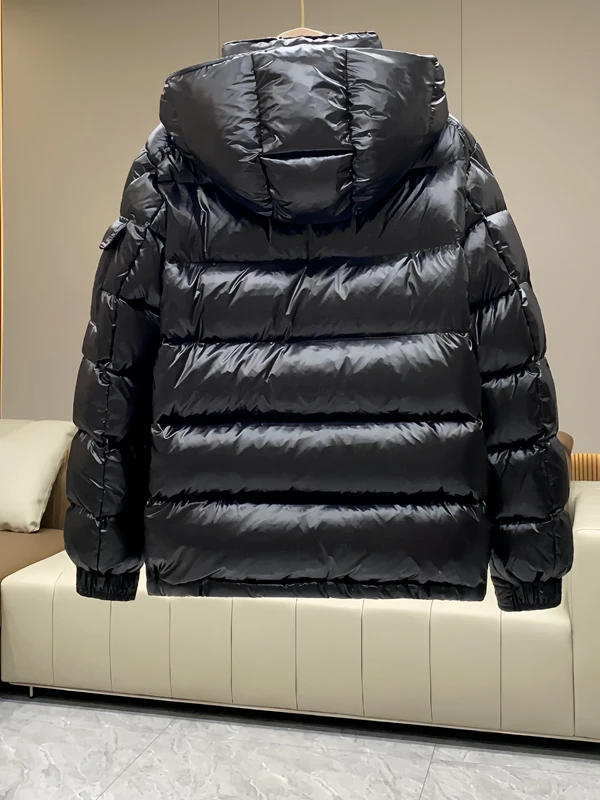 الشتاء ort مقنعين أسفل Jaet 2025 جديد Sle ex الأبيض Du ريشة معطف دافئ Thiened طويل Sve سستة إغلاق معطف #3