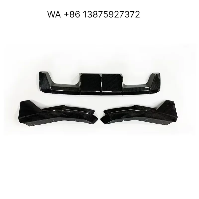 Wmwmnu MP Style Dry Carbon Fiber Rear Bumper Diffuser With Side Splitter Apron for G80 G81 M3 G82 G83 M4 2019+