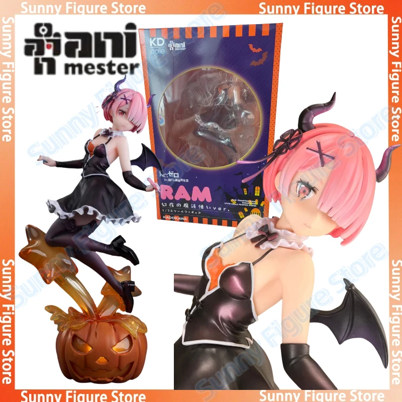 

In Stock AniMester 1/7 25cm Re Zero Starting Life in Another World RAM Phantom Night Wizard Ver Doll Figure Anime Figures Toys