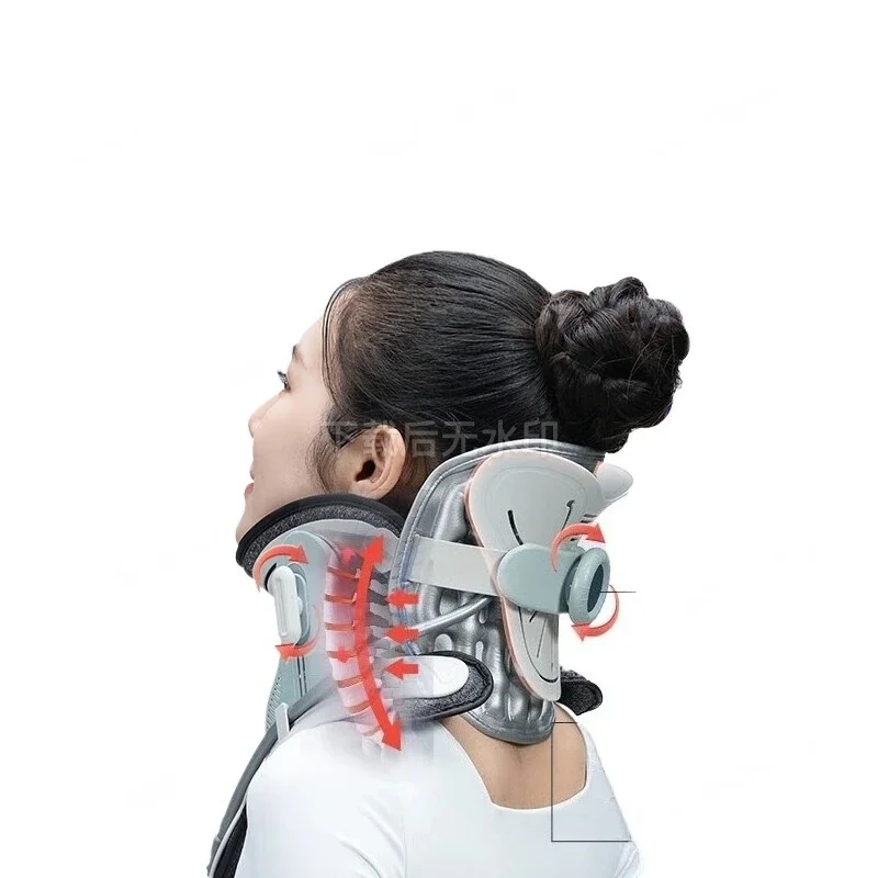 Pneumatic Neck Traction Collar Inflatable Adjustable Design for Cervical Spine Support and Discomfort Relief