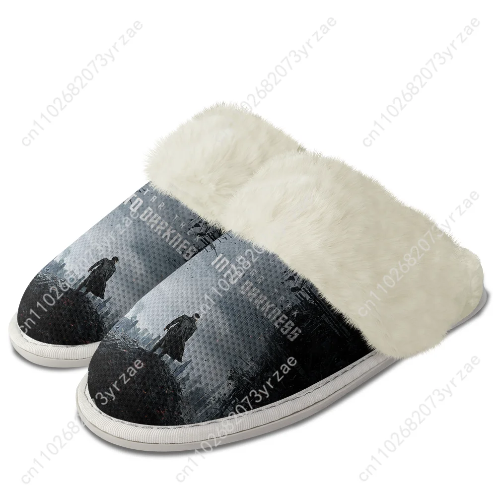 Star Trek Into Darkness Plush Edge Warm Shoe Mens Womens Home Casual Slipper Bedroom Thermal Lightweight Shoe Custom Slippers