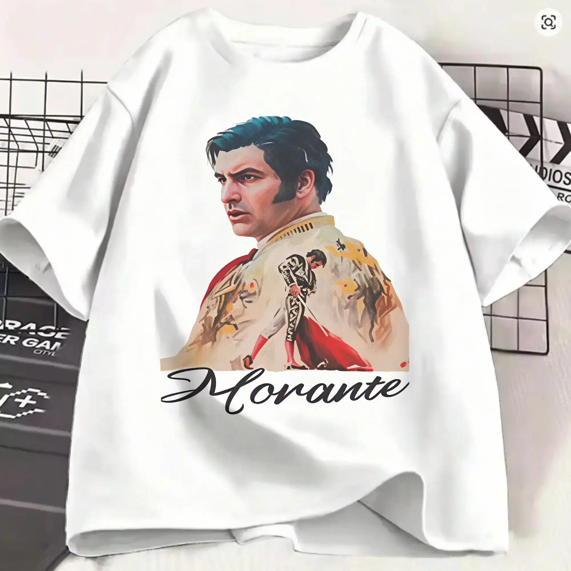 Morante De La Puebla Men's T Shirt Matador Vintage Tees Short Sleeve Round Neck Summer Fashion T-Shirt Cotton Clothing