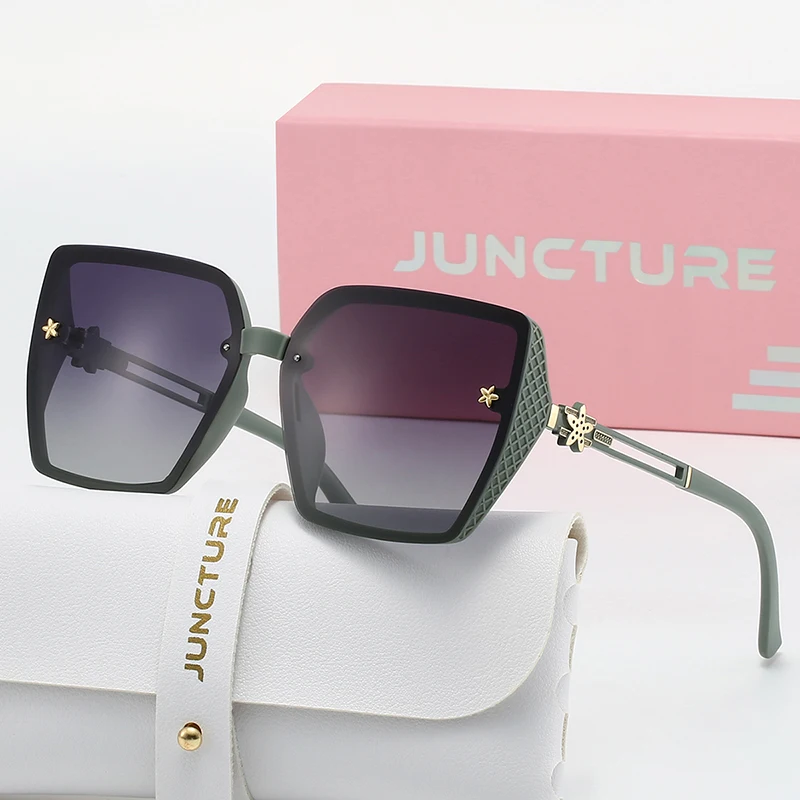 JUNCTURE Polarized Women Sunglasses Fashion Square Sun Glasses Gradient Lady Glasses Party Holiday Gifts Sunglasses for Women