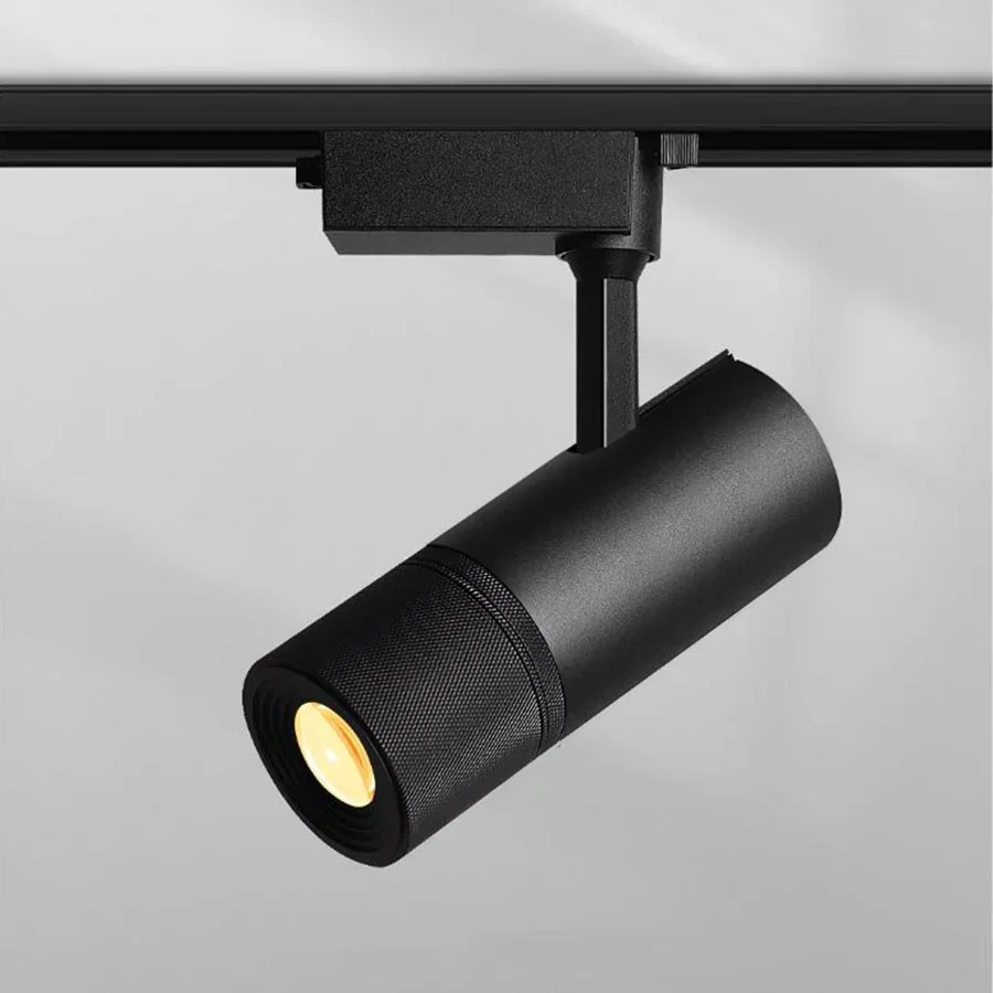 

High Brightness Aperture Zoomable Ceiling Lamp 5W 10W 20W LED Track Rail Light Spotlight Hotel Bar Stepless Focusing Spot Lamp