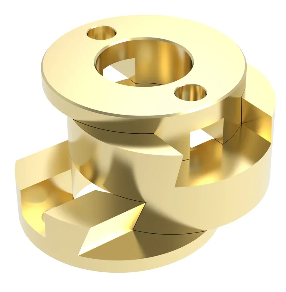 3D Printer Parts Brass Oldham Coupling for  3D Printer Z-axis Screw Hot Bed 3D Printer Upgrade Parts