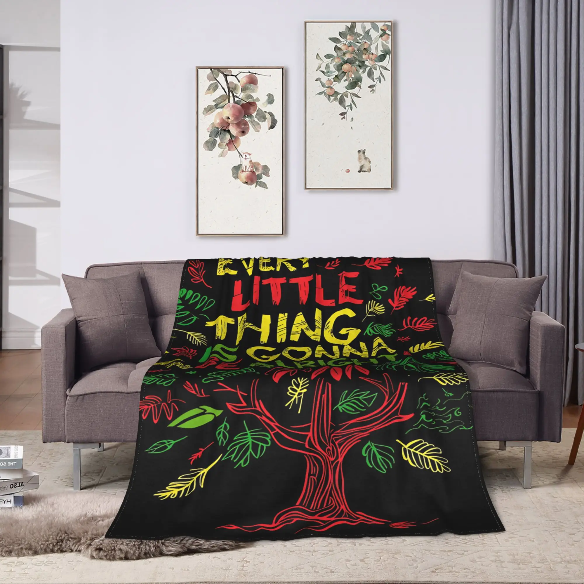 B-Bob M-Marley Singer Warm Soft Blanket For Home Decor  Pattern Throw Blanket Spring Travel Flannel Bedspread