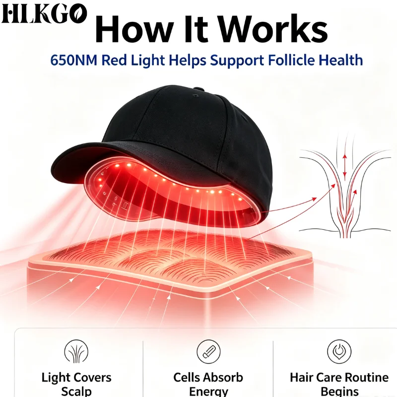 Wireless Laser Hair Growth Helmet Fast Regrowth Cap for Scalp Care Head Relax Massage Anti Hair Loss Treatment Home
