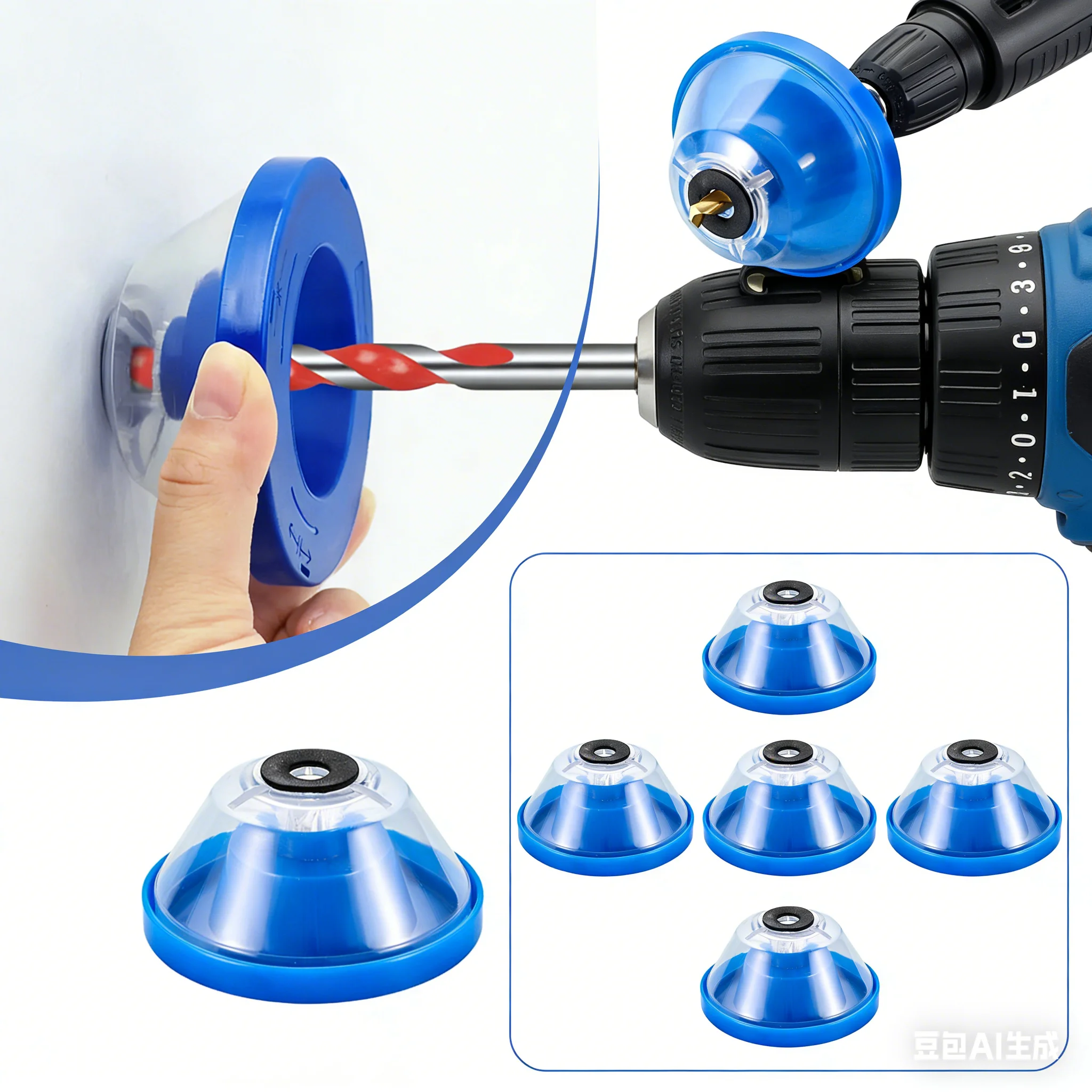 

1/5pcs Household Electric Drill Dust Cover Ash Bowl Impact Hammer Dust Collector Power Tool Accessories Drilling Dustproof