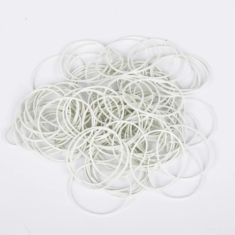 Rubber Bands, White Elastic Bands size 50*1.4mm,for Office Supplies Bank Home and Various Purpose