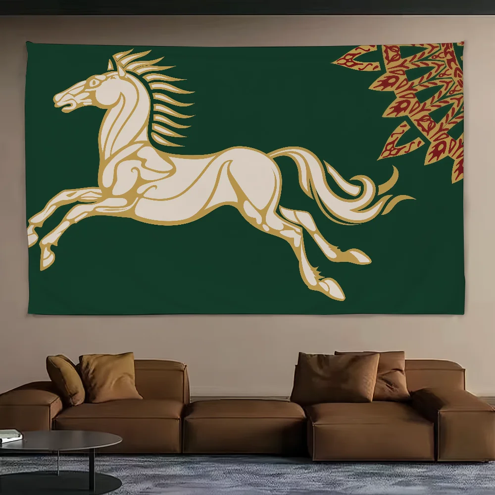 علم الفن R-Rohan Sci Fi G-Gondor Room M-Mordor ديكور المنزل جدار جبل المملكة ديكور المنزل راية #3